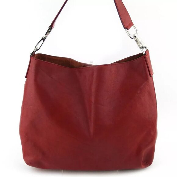 HIROFU shoulder bag H mark leather Authentic Used C4156 - Picture 1 of 9